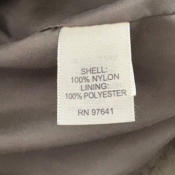 J Jill Cargo Utility Jacket Petite L LP Green Nylon Snap Safari Trench Belt Coat - Picture 6 of 11